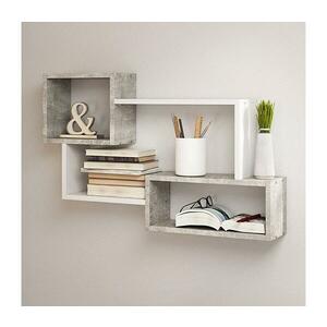 MIRJAN 24 Fali polc TRIO 54x87 cm szürke/fehér kép