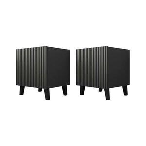 MIRJAN 24 KÉSZLET 2x Éjjeliszekrény VAMOS 52x45 cm antracit kép