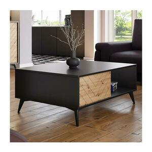 MIRJAN 24 Kávésasztal DIAMOND 40x104 cm fekete/barna kép