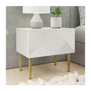 MIRJAN 24 Éjjeliszekrény EXITO 46x50 cm fehér/arany kép