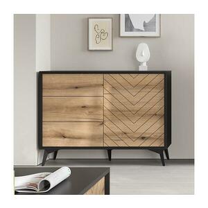 MIRJAN 24 Szekrény DIAMOND 77x104 cm fekete/barna kép