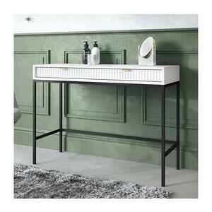 MIRJAN 24 Kisasztal NOVA 77x104 cm fehér/fekete kép