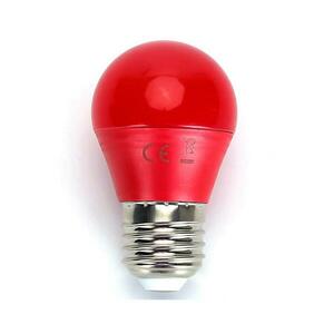 B.V. LED Izzó G45 E27/4W/230V piros kép