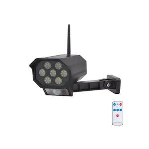 LED makett biztonsági kamera érzékelővel LED/5W/5, 5V IP65 + távirányító SOLAR FAKE CAM kép