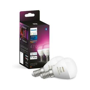 KÉSZLET 2x LED RGBW Dimmelhető izzó Philips Hue WACA P45 E14/5, 1W/230V 8719514491281 kép