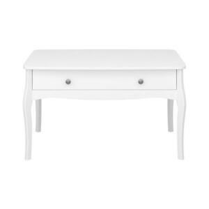 Konsimo Sp. z o.o. Sp. k. Kisasztal BAROQUE 55x96, 5 cm fehér 11075.12.100 kép