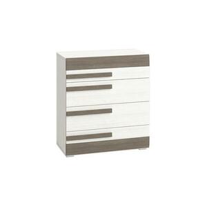 Konsimo Sp. z o.o. Sp. k. Szekrény SARPA 96x86 cm fehér/barna 11068.08.151 kép