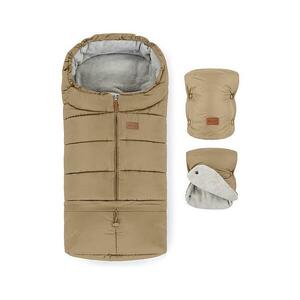 PETITE&MARS 3v1 fusak JIBOT + rukávníky, barna, gyerek babakocsihoz VP kép