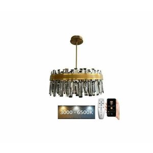 LED állítható fényerőjű kristály csillár rúdon LED/80W/230V + DO J6331/GS kép