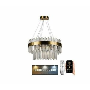 LED állítható fényerejű kristály csillár kábellel LED/80W/230V + DO J6339/C kép