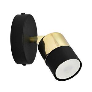 LED Fali spotlámpa TUBSSON 1xGU10/4, 8W/230V fekete/arany R kép