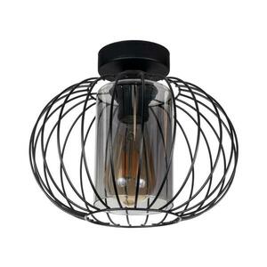 HEXE Felületre szerelhető csillár CORRINI 1xE27/60W/230V átm. 25 cm fekete/szürke 0214 kép