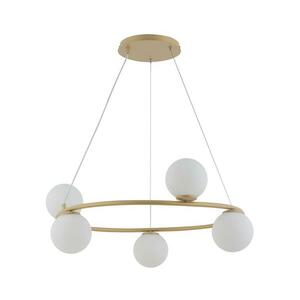 Csillár zsinóron GAMA 5xG9/12W/230V arany 33381 kép