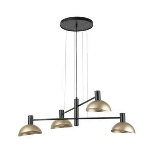 Csillár zsinóron ARTIS 4xE14/40W/230V fekete/arany 40568 kép