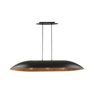 Csillár zsinóron GONDOLA 3xE27/60W/230V fekete/réz 40634 kép