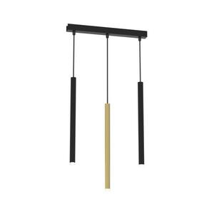 Csillár zsinóron MONZA 3xG9/8W/230V fekete/arany MLP8841 kép