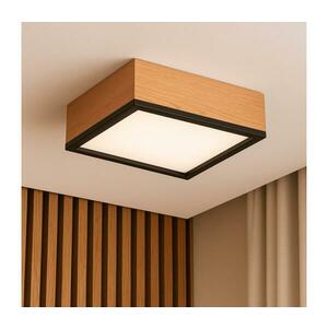 Mennyezeti lámpa OAK SQUARE 2xE27/15W/230V 31x31 cm tölgy/fekete LD kép