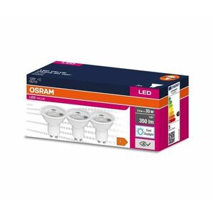 KÉSZLET 3x LED Izzó PAR16 GU10/4, 5W/230V 6500K 120° kép