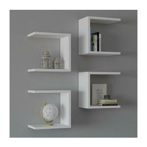 KÉSZLET 4x Fali polc BASE 30x30 cm fehér 495SSE1106 kép