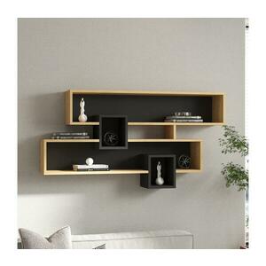 Fali polc KAREN 120x72, 2 cm barna/antracit 835PUQ1672 kép