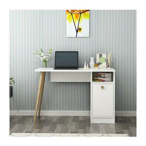 Munkaasztal CANNAS 110x74 cm fehér/barna 475OLV1202 kép