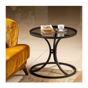 Kisasztal CORLEAONE 57, 8x60 cm fekete 541HDL1218 kép