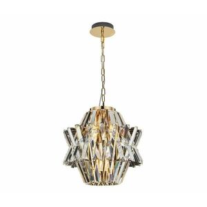 Kristály csillár láncon CROWN 4xE14/40W/230V arany ML0399 kép