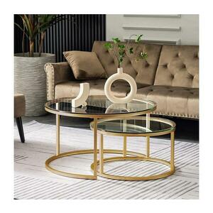 KÉSZLET 2x Kávésasztal BELARUS arany 706CLN1144 kép