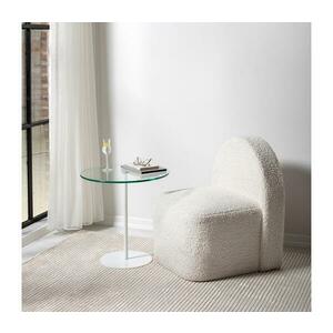 Kisasztal CHILL 50x50 cm fehér/átlátszó 552NOS1465 kép