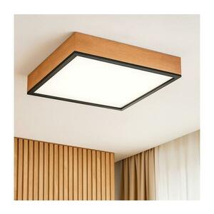 Mennyezeti lámpa OAK SQUARE 4xE27/15W/230V 48x48 cm tölgy/fekete LD kép