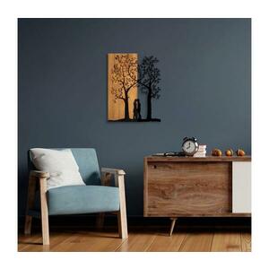 Fali dekoráció 45x58 cm fa/fém fák mintával 899SKL2394 kép