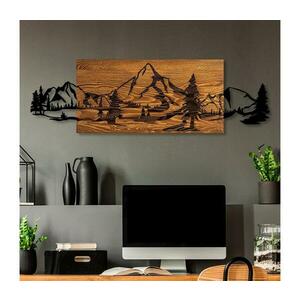 Fali dekoráció 93x29 cm hegy motívum fa/fém 899SKL2611 kép