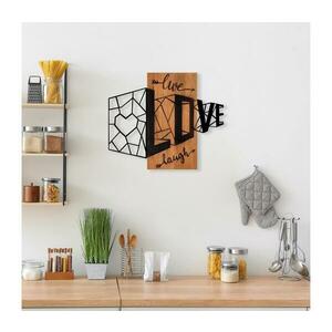 Falra szerelhető dekoráció 68x58 cm szerelem fa/fém 899SKL2461 kép