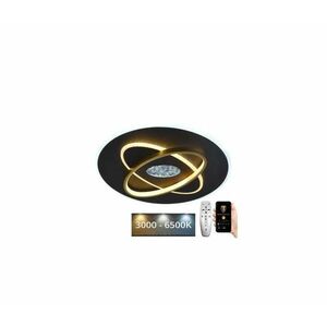 LED Dimmelhető mennyezeti lámpa LED/80W/230V fekete + távirányítás J1325/B kép