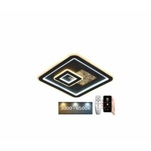 LED Dimmelhető mennyezeti lámpa LED/110W/230V fekete + távirányítás J1323/B kép