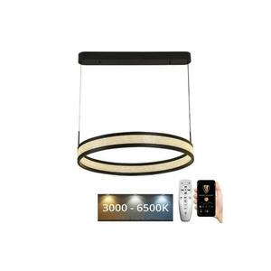 LED dimmelhető csillár zsinóron LED/45W/230V fekete + távirányítás J4365/B kép