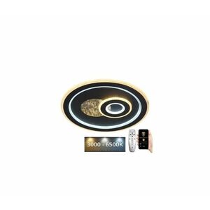 LED Dimmelhető mennyezeti lámpa LED/95W/230V fekete + távirányítás J1324/B kép