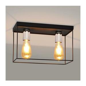 Mennyezeti lámpa FINN 2xE27/15W/230V fekete/króm P kép