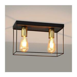 Mennyezeti lámpa FINN 2xE27/15W/230V fekete/arany P kép