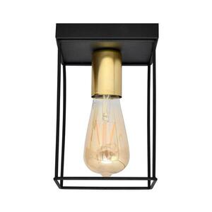 Mennyezeti lámpa FINN 1xE27/15W/230V fekete/arany P kép