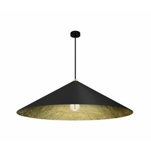 Csillár zsinóron FUJI 1xE27/60W/230V átm. 90 cm fekete/arany MLP0647 kép