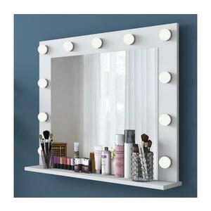 Fali tükör polccal RANI 90x71, 8 cm fehér 893RAN5430 kép