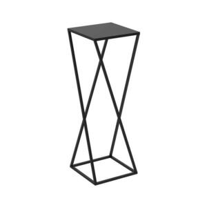 Virágállvány 70x24 cm fekete színben 434 kép