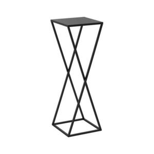 Virágállvány 70x24 cm fekete 428 kép