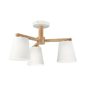 Felületre szerelhető csillár ELLIE 3xE27/15W/230V fehér/tölgy LM kép