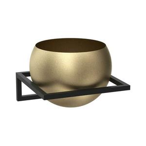 Fali virágtartó 27x29 cm fekete/arany 9029 kép