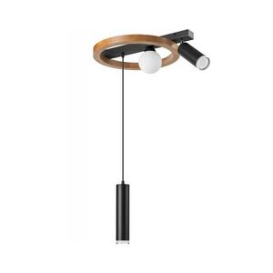 Csillár zsinóron OTIS 1xG9/5W/230V + 2xE27/15W/230V tölgy LM kép