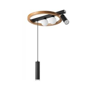 Csillár zsinóron OTIS 2xG9/5W/230V + 2xE27/15W/230V tölgy LM kép