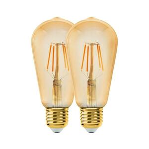 KÉSZLET 2x LED Izzó VINTAGE ST64 E27/6W/230V 2200K kép