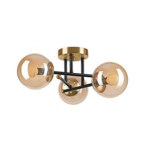 Felületre szerelhető csillár MALENA 3xE14/5W/230V arany/fekete/füstös bézs LM kép